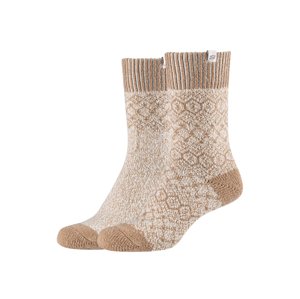 Skechers Dámske ponožky, 2 páry (39/42, vzor/béžová)