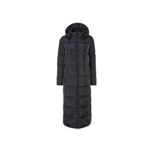 esmara® Dámsky dlhý prešívaný kabát (XS (32/34), čierna)