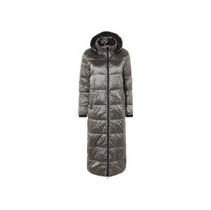 esmara® Dámsky dlhý prešívaný kabát (S (36/38), strieborná)