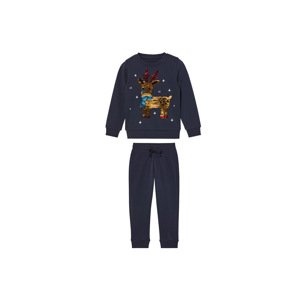 lupilu® Dievčenská vianočná tepláková súprava, 2-dielna (110/116, navy modrá)