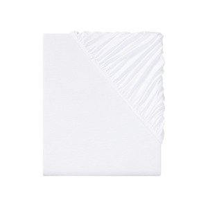 LIVARNO home Napínacia džersejová plachta, 180 – 200 x 220 cm (biela)