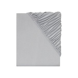 LIVARNO home Napínacia džersejová plachta, 180 – 200 x 220 cm (sivá)